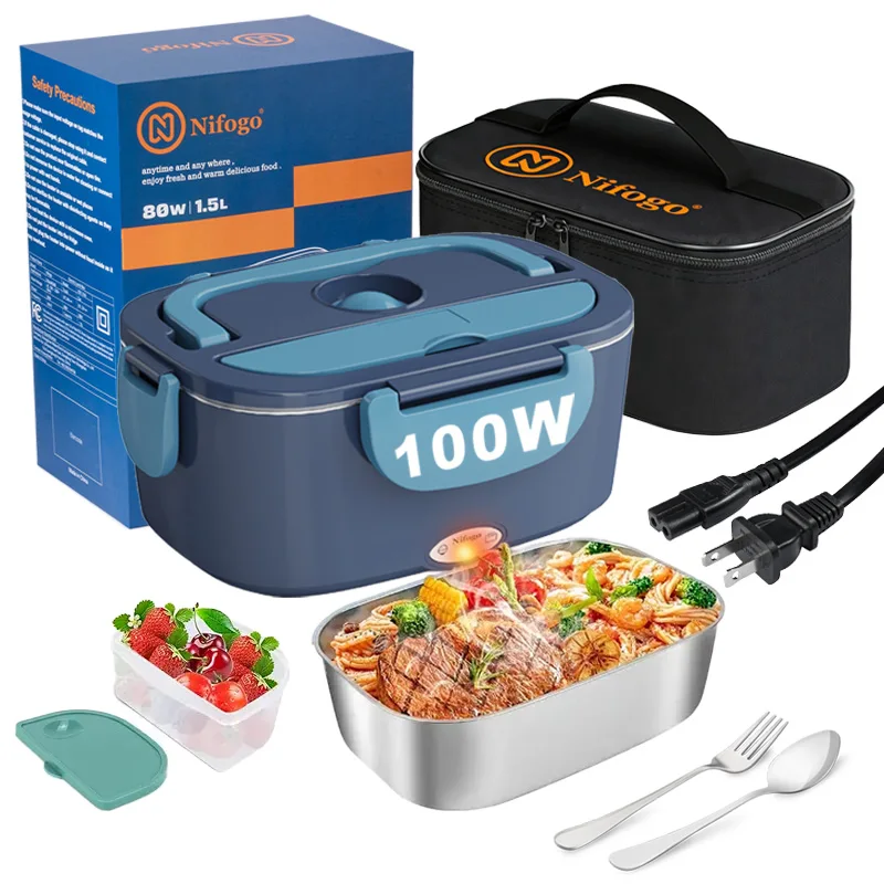 Food Storage Bag Organizer - صندوق غداء كهربائي للتسخين بقوة 100