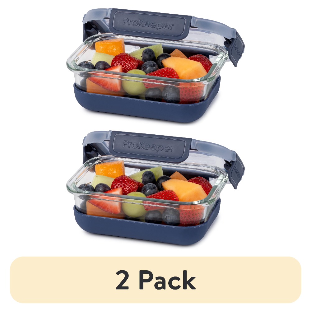 Food Storage Pantry - عبوة من قطعتين: حاويات زجاجية لتخزين