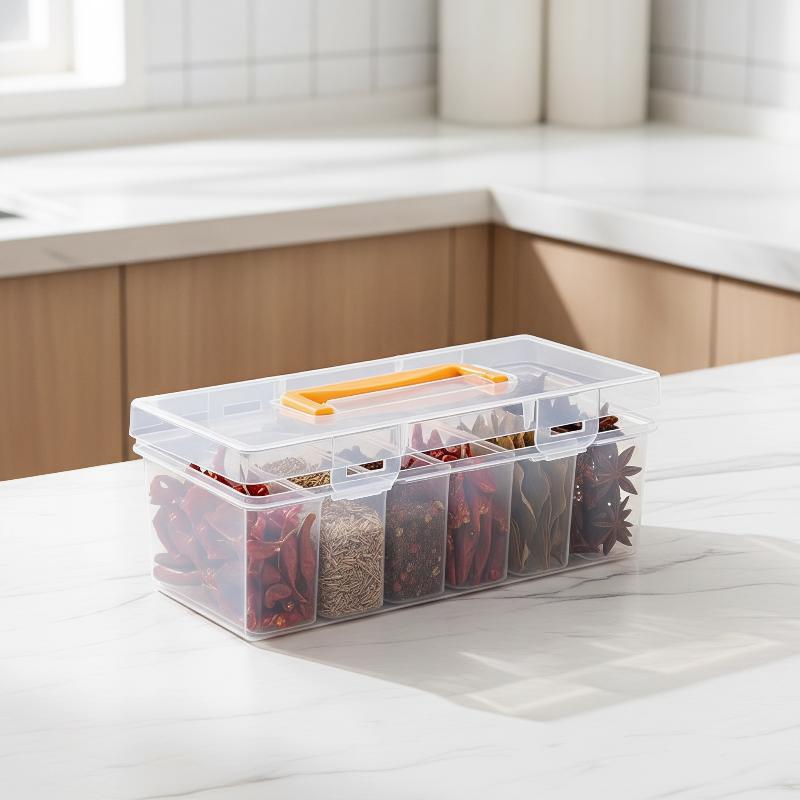 Food Storage Building - مجموعة منظم أدوات من 7 قطع،