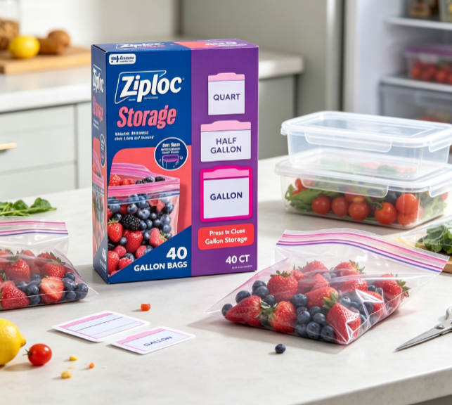 Food Storage Technology - أكياس تخزين الطعام من ماركة Ziploc،