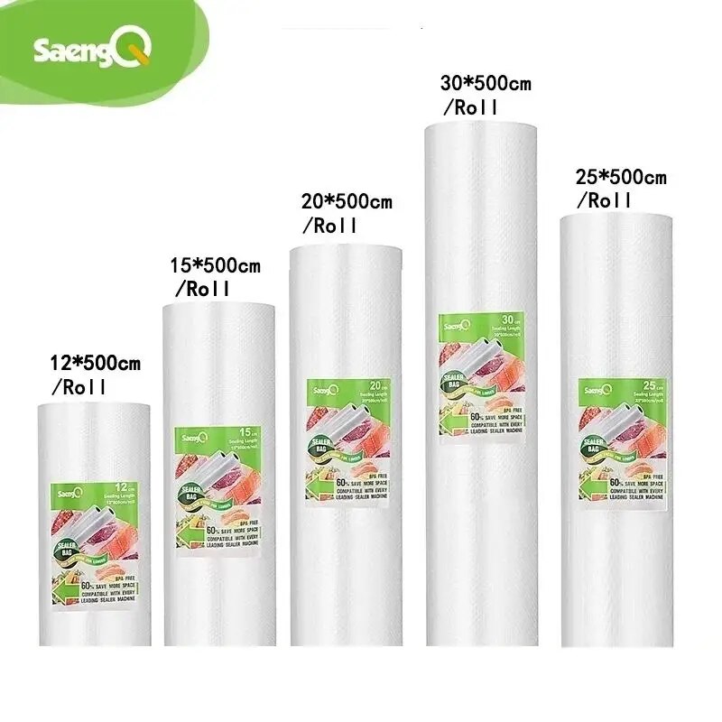 Vacuum Sealer Bag - SaengQ أكياس مكنسة للأغذية فراغ السدادة