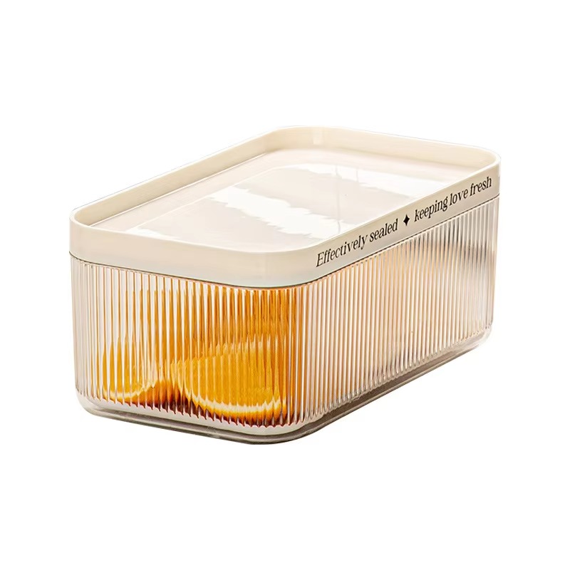Food Storage Pet - صناديق تنظيم بلاستيكية مستطيلة قابلة للتكديس
