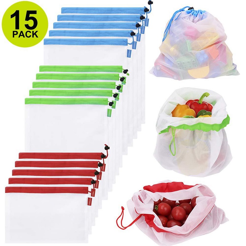 Produce Bag Reusable Mesh - كيس إنتاج شبكي قابل لإعادة الاستخدام