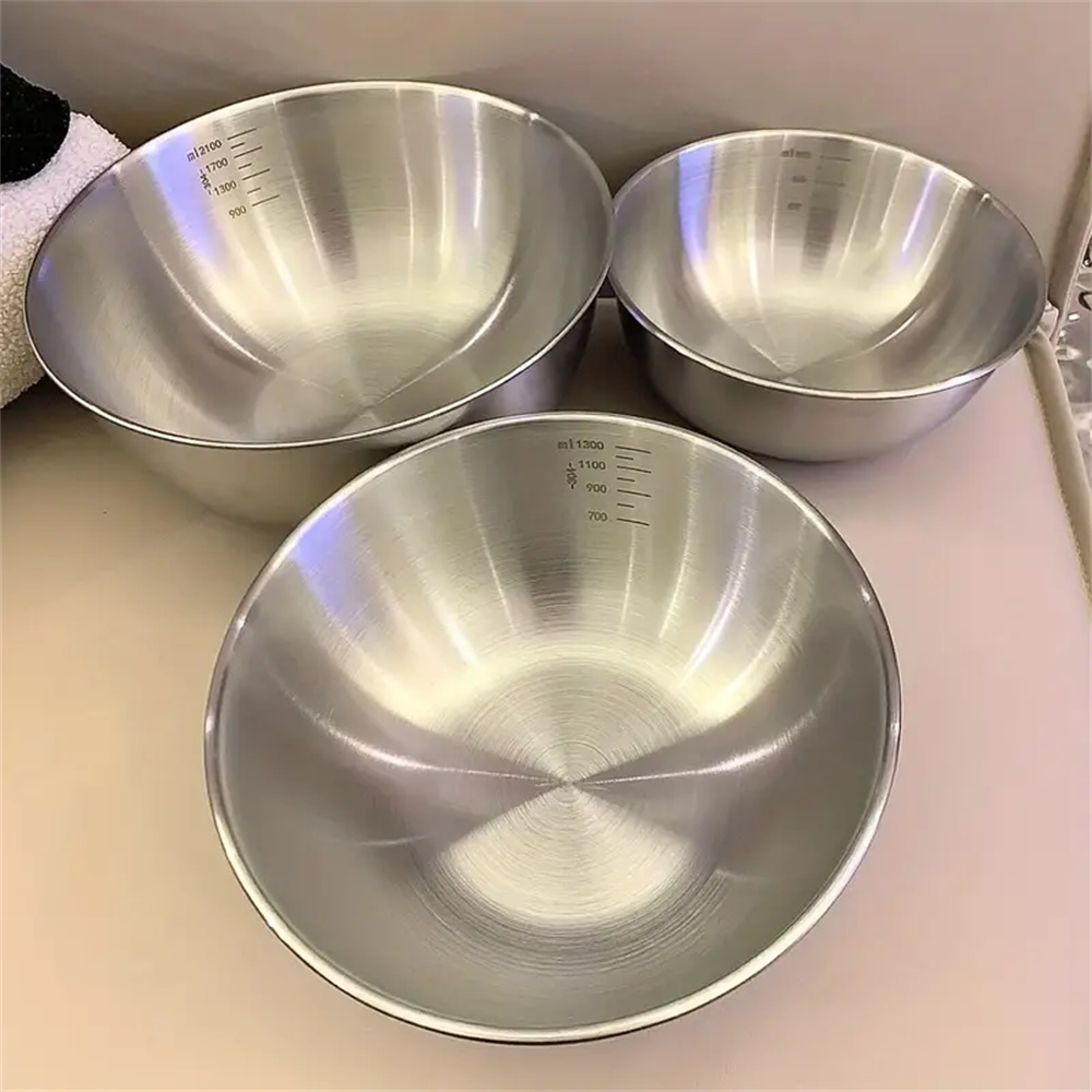 Food Storage In Stainless Steel - طقم أوعية ستانلس ستيل 1-3 قطع