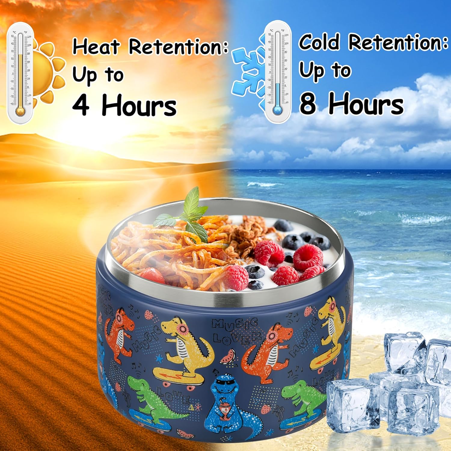 Food Storage Vacuum - وعاء طعام معزول حراريًا سعة 12