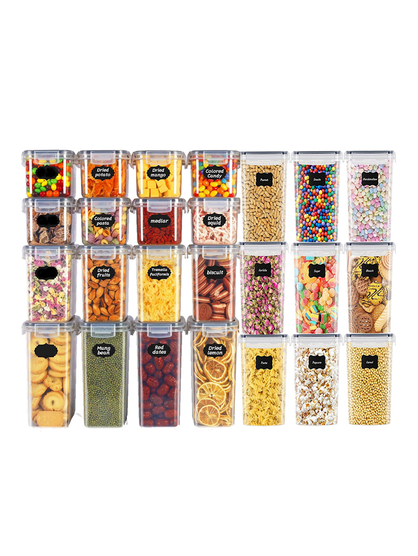 Food Storage Meals - 48 قطعة، حاويات تخزين طعام محكمة