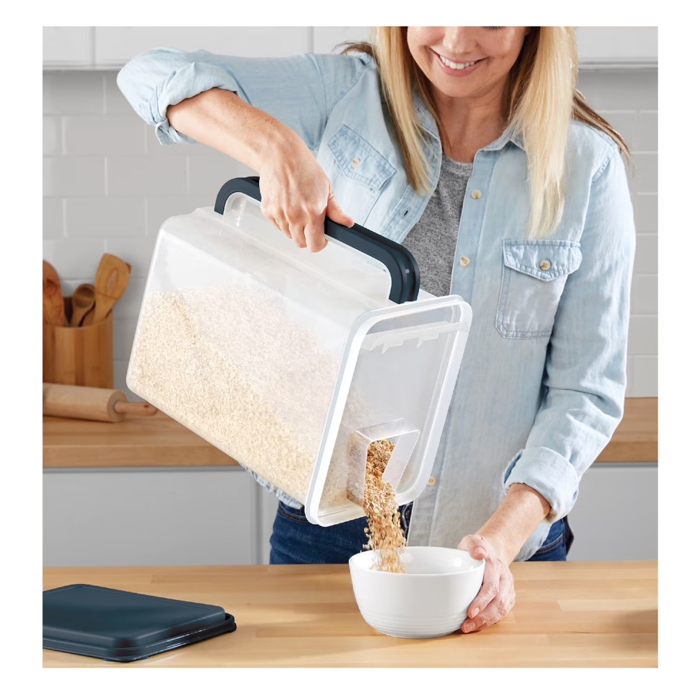 Food Storage Pantry - حاوية تخزين طعام بلاستيكية كبيرة السعة