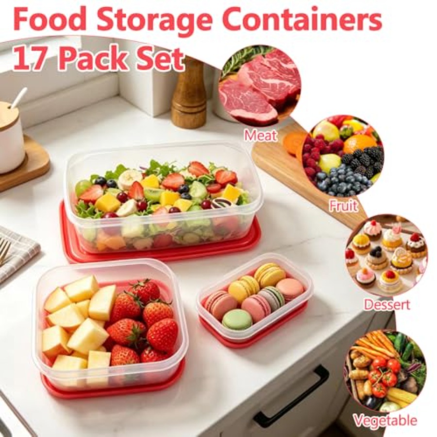 مجموعة تخزين طعام بلاستيكية من - مراجعة Food Storage Meals وسعره