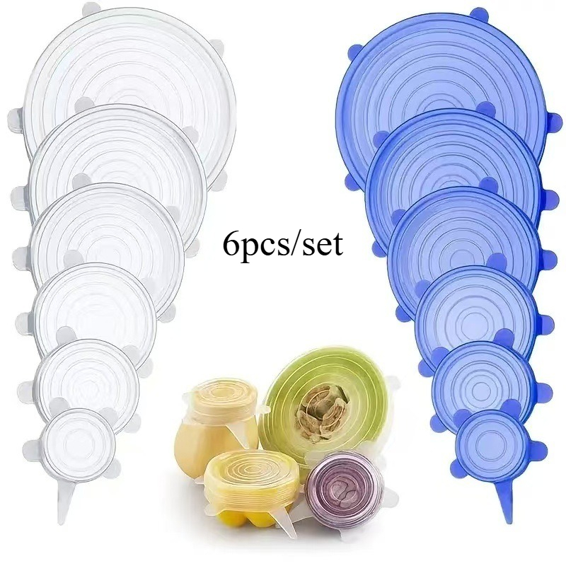 6 قطعة قابلة لإعادة الاستخدام  - مراجعة Silicone Stretch Lid وسعره