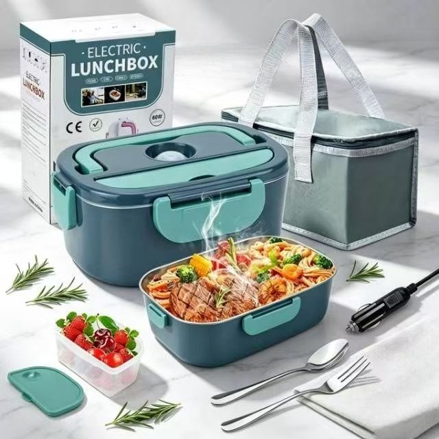 صندوق غداء كهربائي للتسخين بقو - مراجعة Food Storage Bag Organizer وسعره