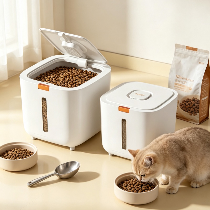 صندوق تخزين طعام الحيوانات الأ - مراجعة Food Storage Pet وسعره
