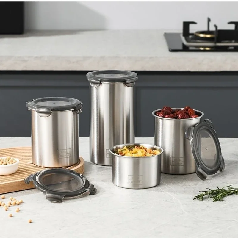 304 حاوية محكمة الغلق من الفول - مراجعة Food Storage Metal Box وسعره