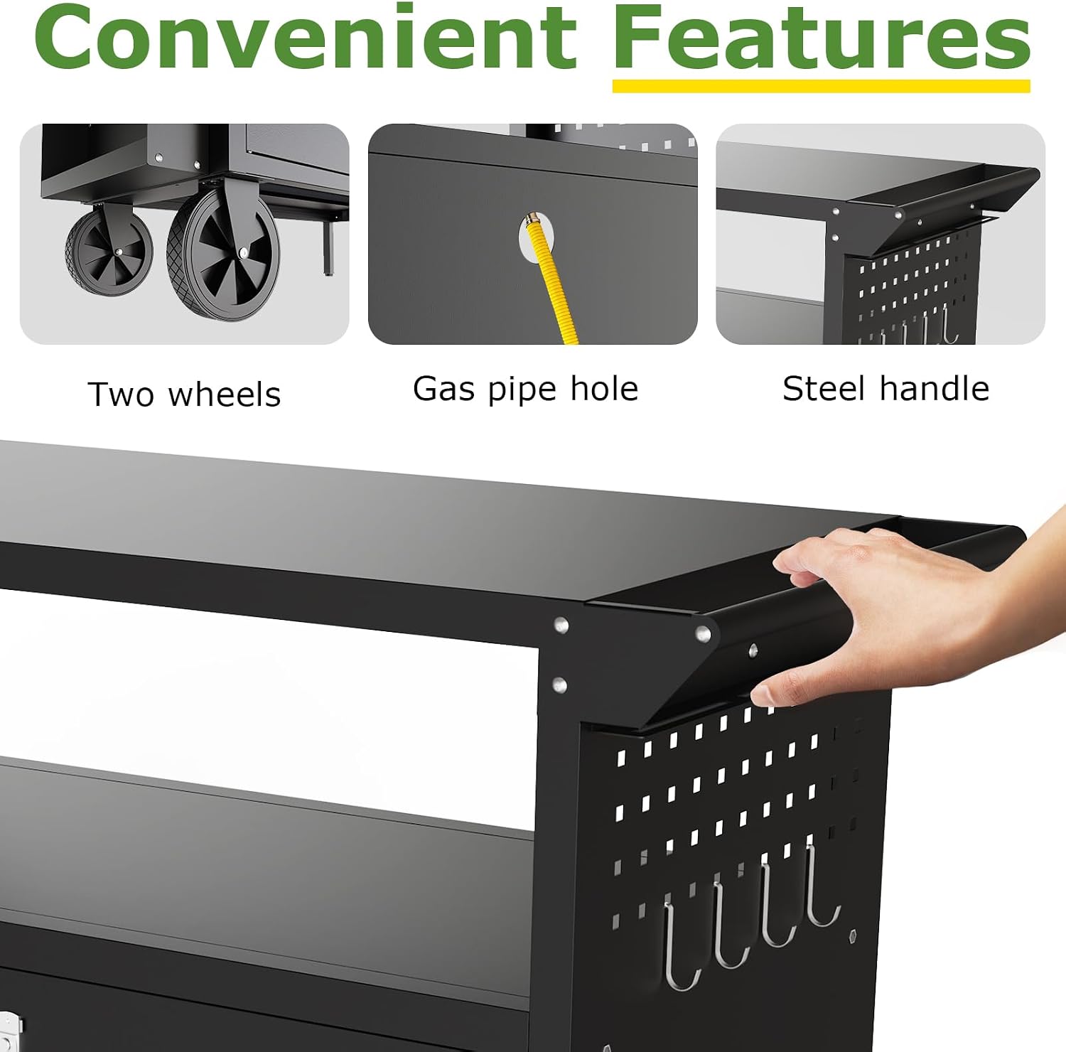 عربة شواء خارجية مع طاولة تخزي - مراجعة Food Storage Table وسعره