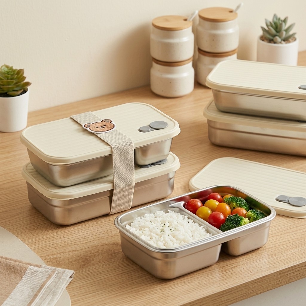 صندوق غداء من الفولاذ المقاوم  - مراجعة Food Storage Metal Box وسعره