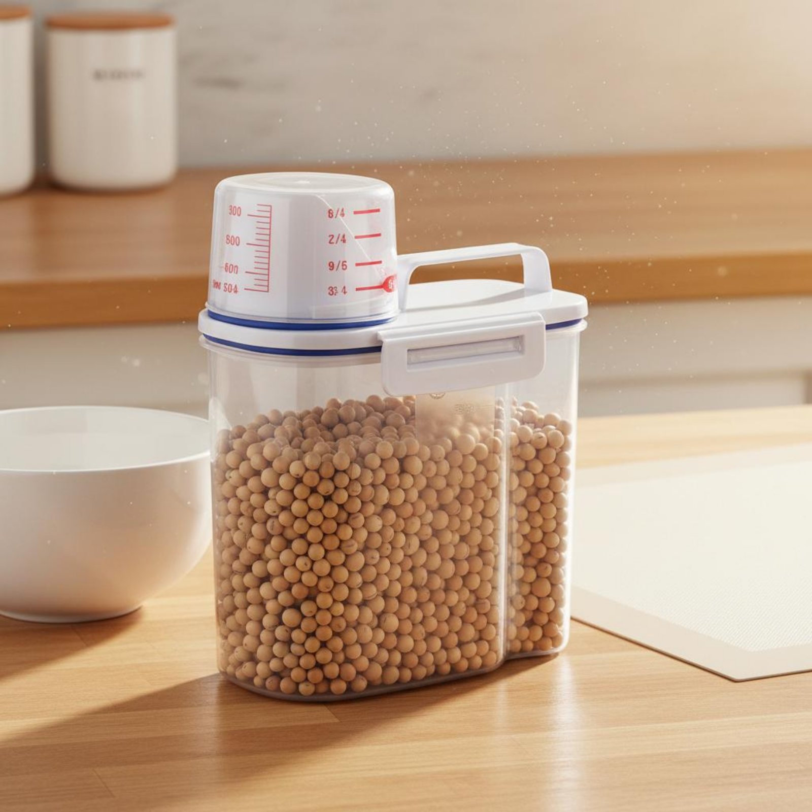 حاوية تخزين الأرز الآمنة مع مق - مراجعة Food Storage Safe وسعره