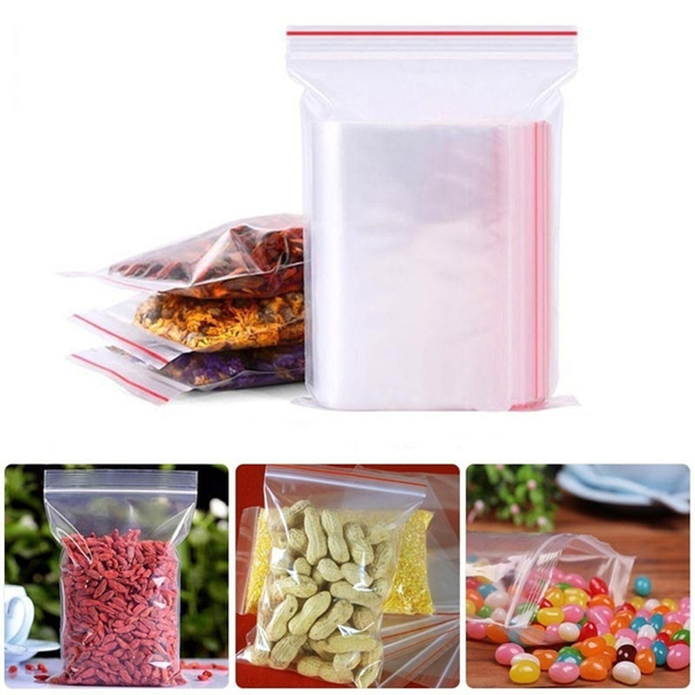 100-1000 قطعة أكياس بلاستيكية  - مراجعة Food Storage With Lock وسعره
