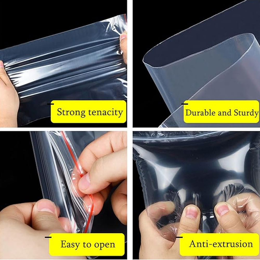 100-1000 قطعة أكياس بلاستيكية  - مراجعة Food Storage With Lock وسعره