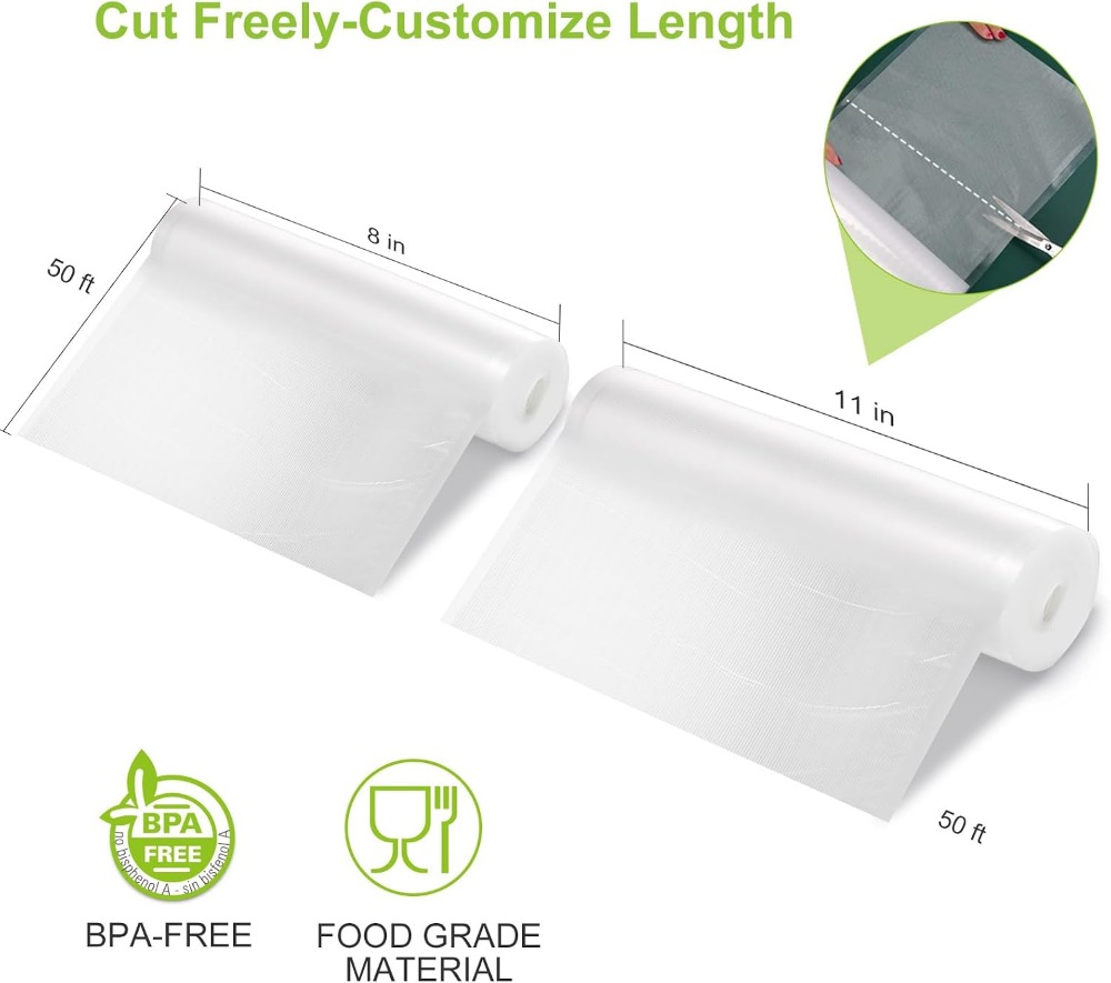 لفائف تغليف الطعام بالتفريغ ال - مراجعة Food Storage Vacuum وسعره