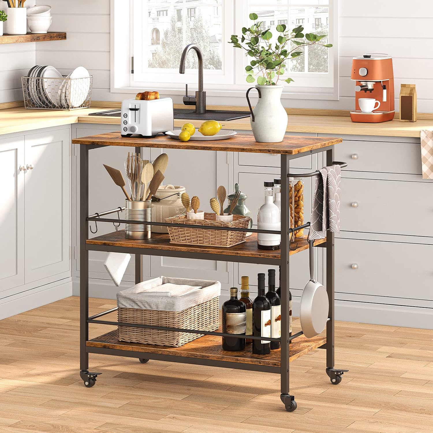 طاولة مطبخ صناعية بثلاثة مستوي - مراجعة Food Storage Table وسعره