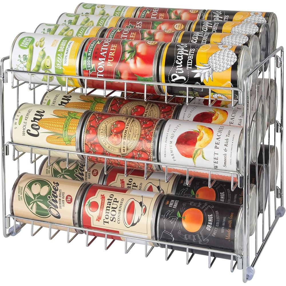 منظم علب بثلاث طبقات |   رف تخ - مراجعة Food Storage Pantry وسعره
