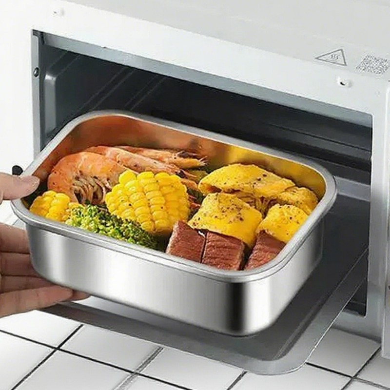 صندوق غداء كبير السعة من الفول - مراجعة Food Storage Metal Box وسعره
