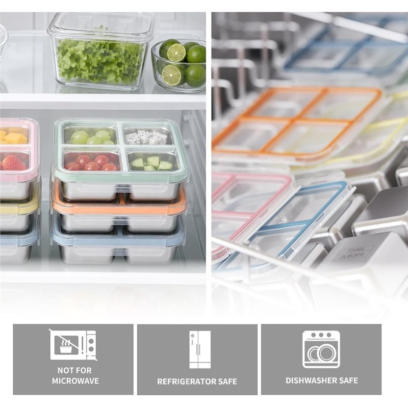 حاويات وجبات خفيفة من الفولاذ  - مراجعة Food Storage Metal Box وسعره