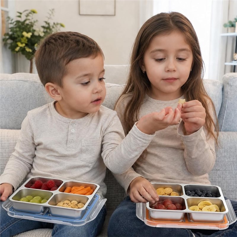 حاويات وجبات خفيفة من الفولاذ  - مراجعة Food Storage Metal Box وسعره