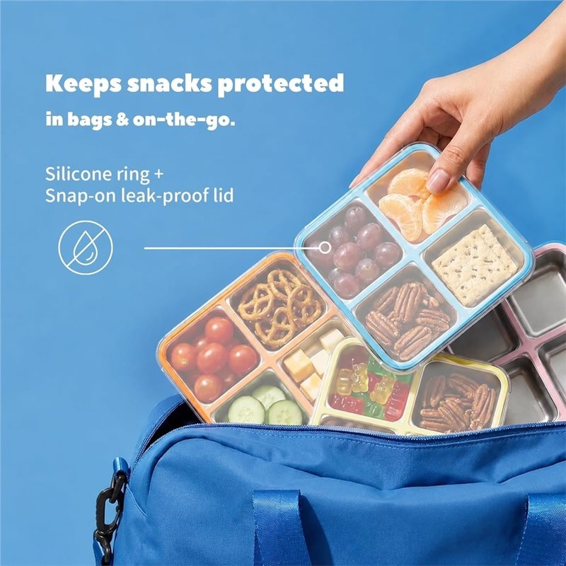 حاويات وجبات خفيفة من الفولاذ  - مراجعة Food Storage Metal Box وسعره