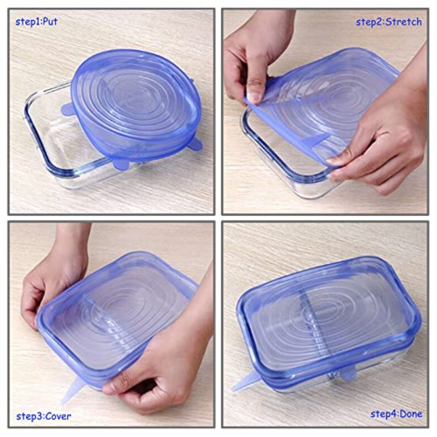 مجموعة أغطية سيليكون قابلة للت - مراجعة Silicone Stretch Lid وسعره