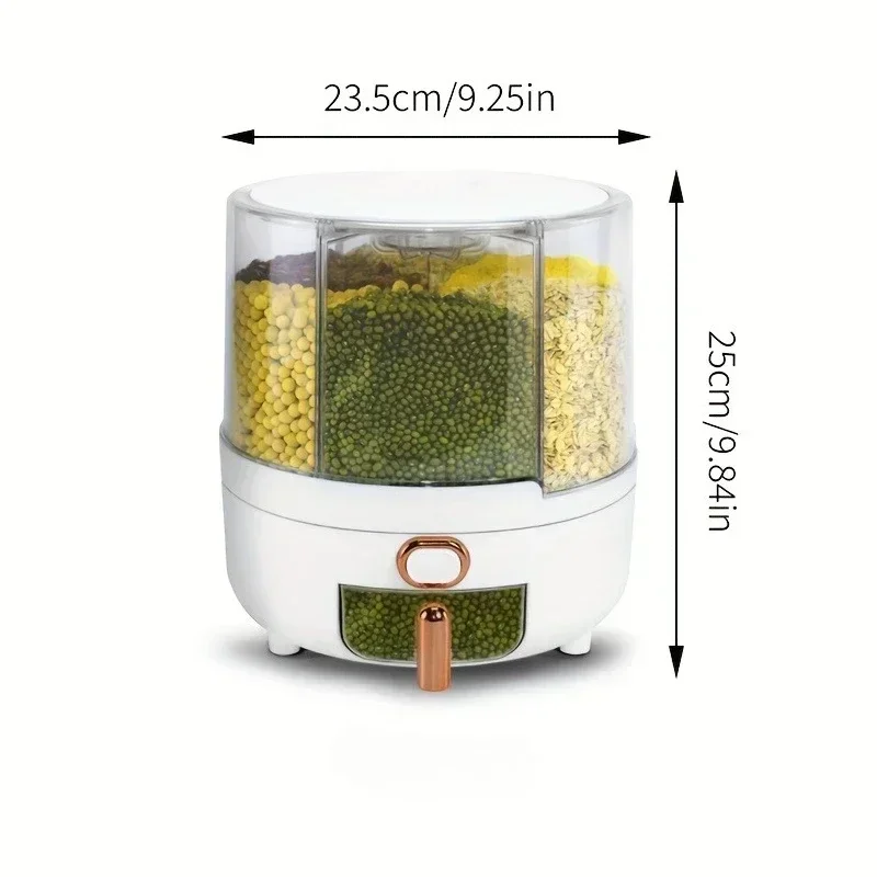 6 مقصورة 360 °   حاوية تخزين ط - مراجعة Food Storage Pantry وسعره