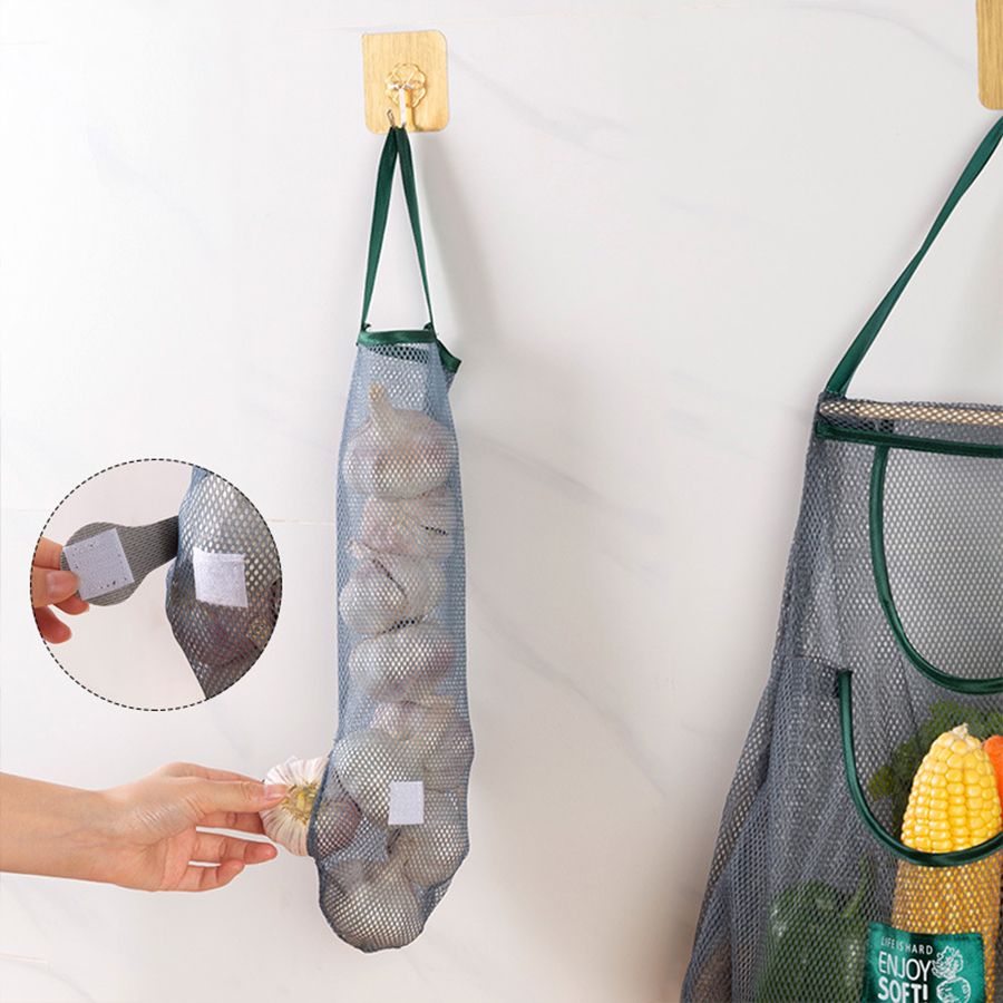حقيبة شبكية معلقة لتخزين المنت - مراجعة Produce Bag Reusable Mesh وسعره