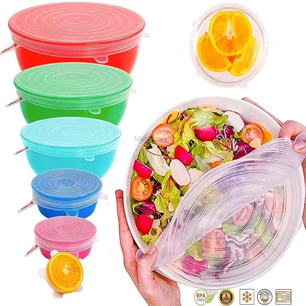 غطاء أواني المطبخ العالمي ، تن - مراجعة Silicone Stretch Lid وسعره