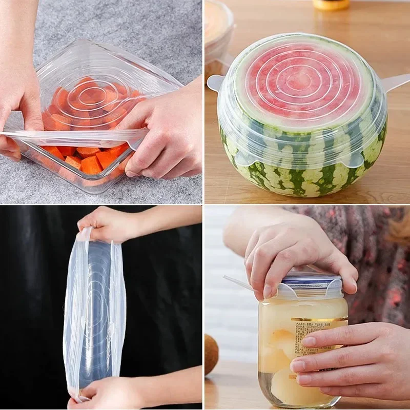 غطاء أواني المطبخ العالمي ، تن - مراجعة Silicone Stretch Lid وسعره