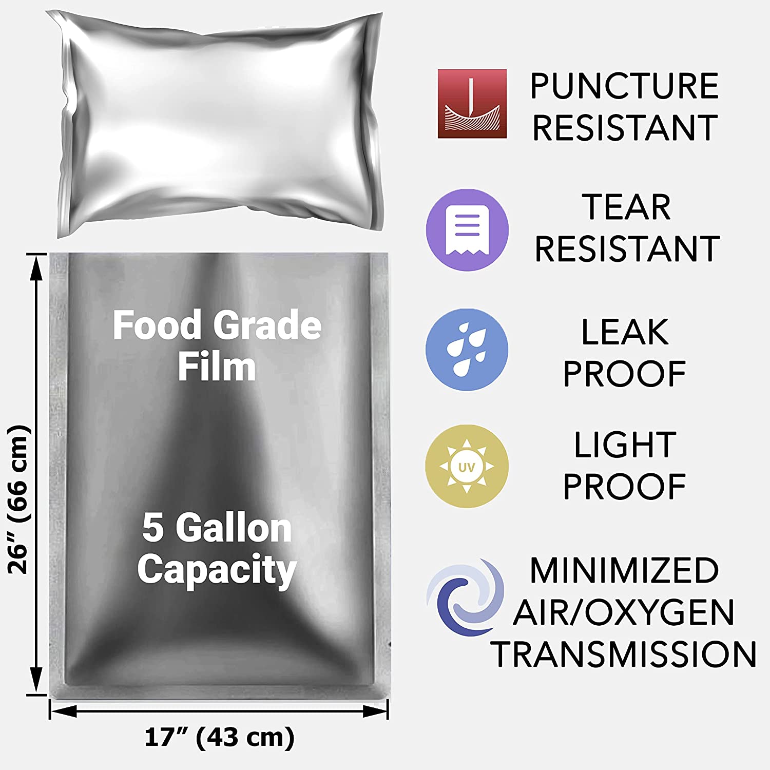 10 عبوات 5 جالون أكياس مايلر م - مراجعة Food Storage Long Term وسعره