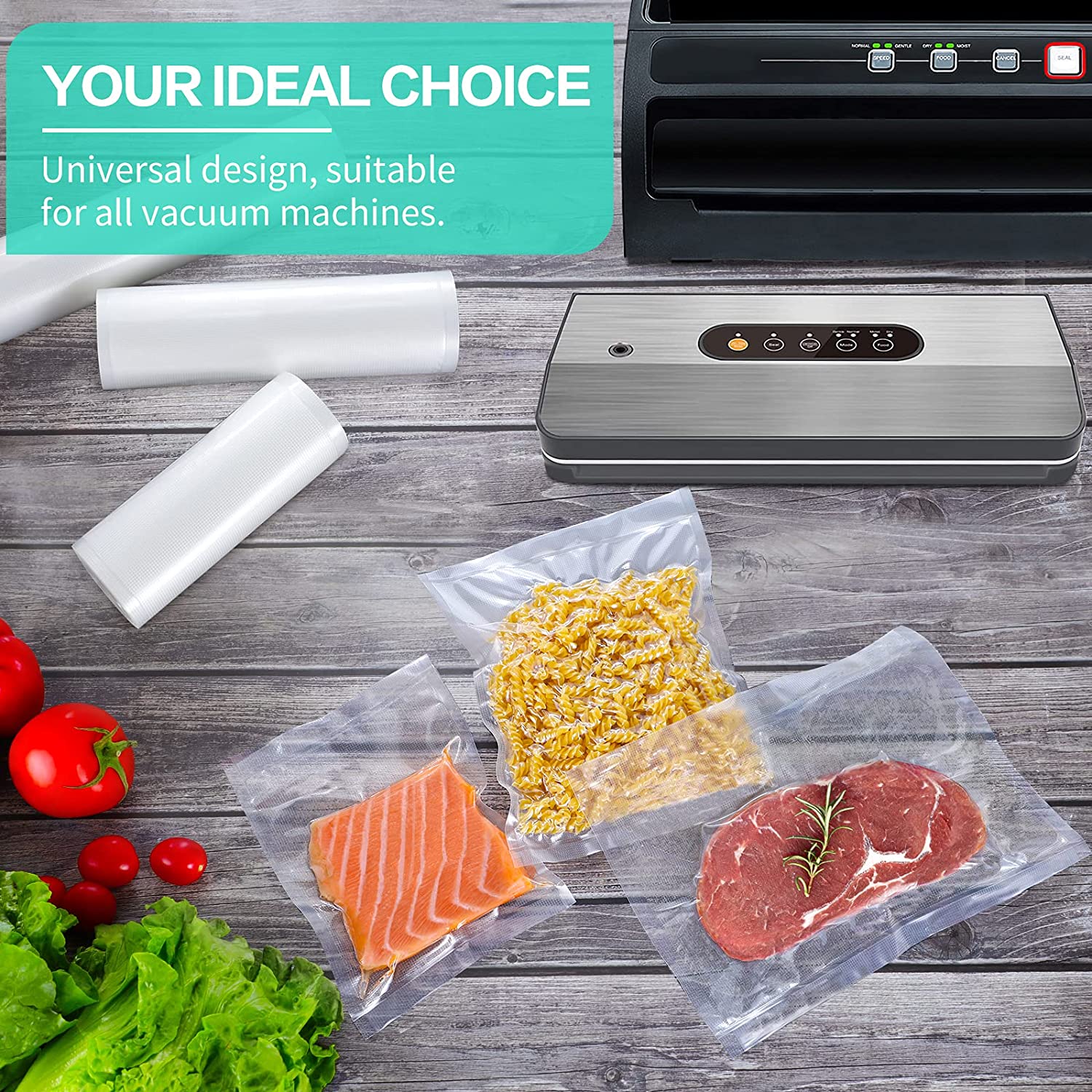 أكياس مطبخ للتفريغ الهوائي، أك - مراجعة Vacuum Sealer Bag وسعره