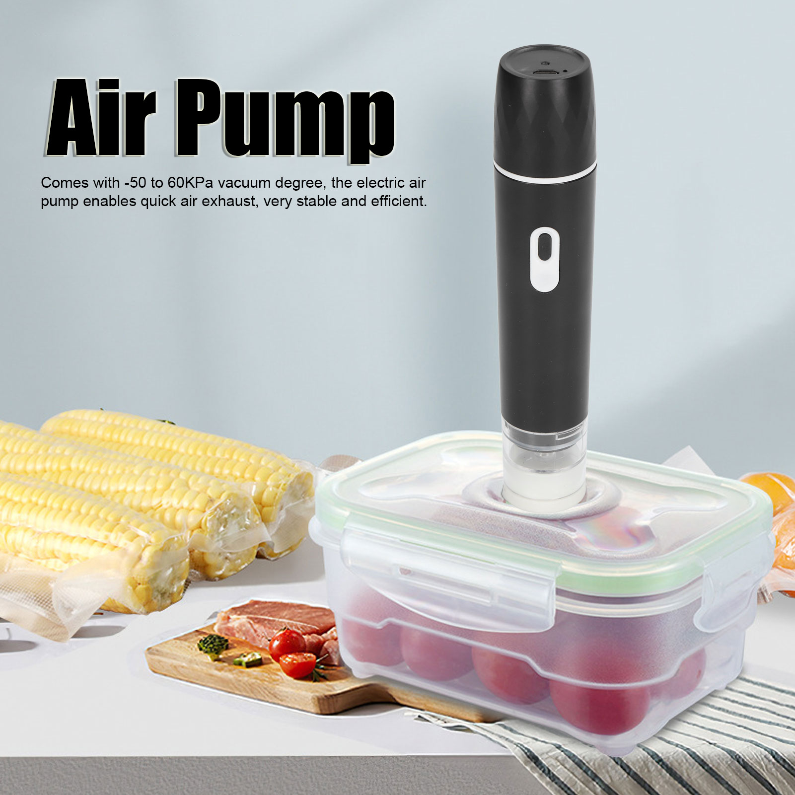 مضخة هواء كهربائية محمولة بالي - مراجعة Food Storage Vacuum وسعره