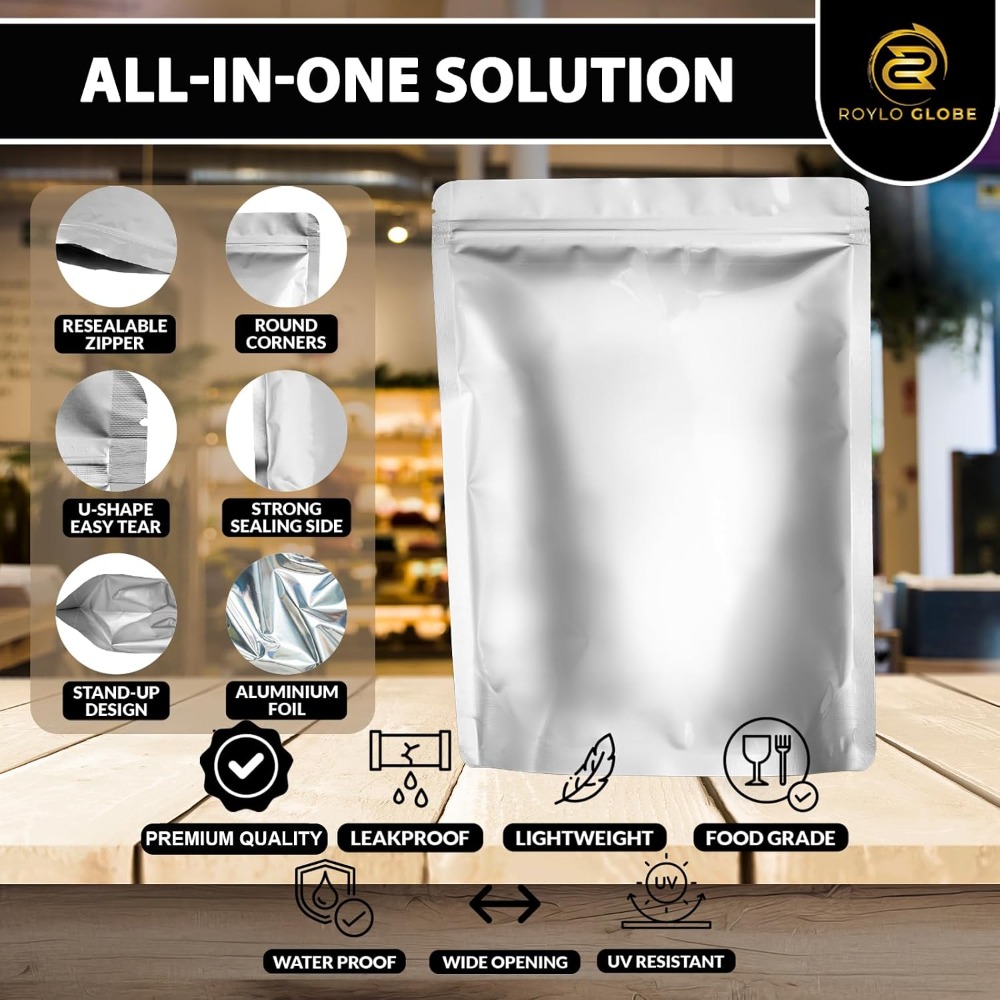 100 قطعة من أكياس مايلار سعة 2 - مراجعة Food Storage Long Term وسعره