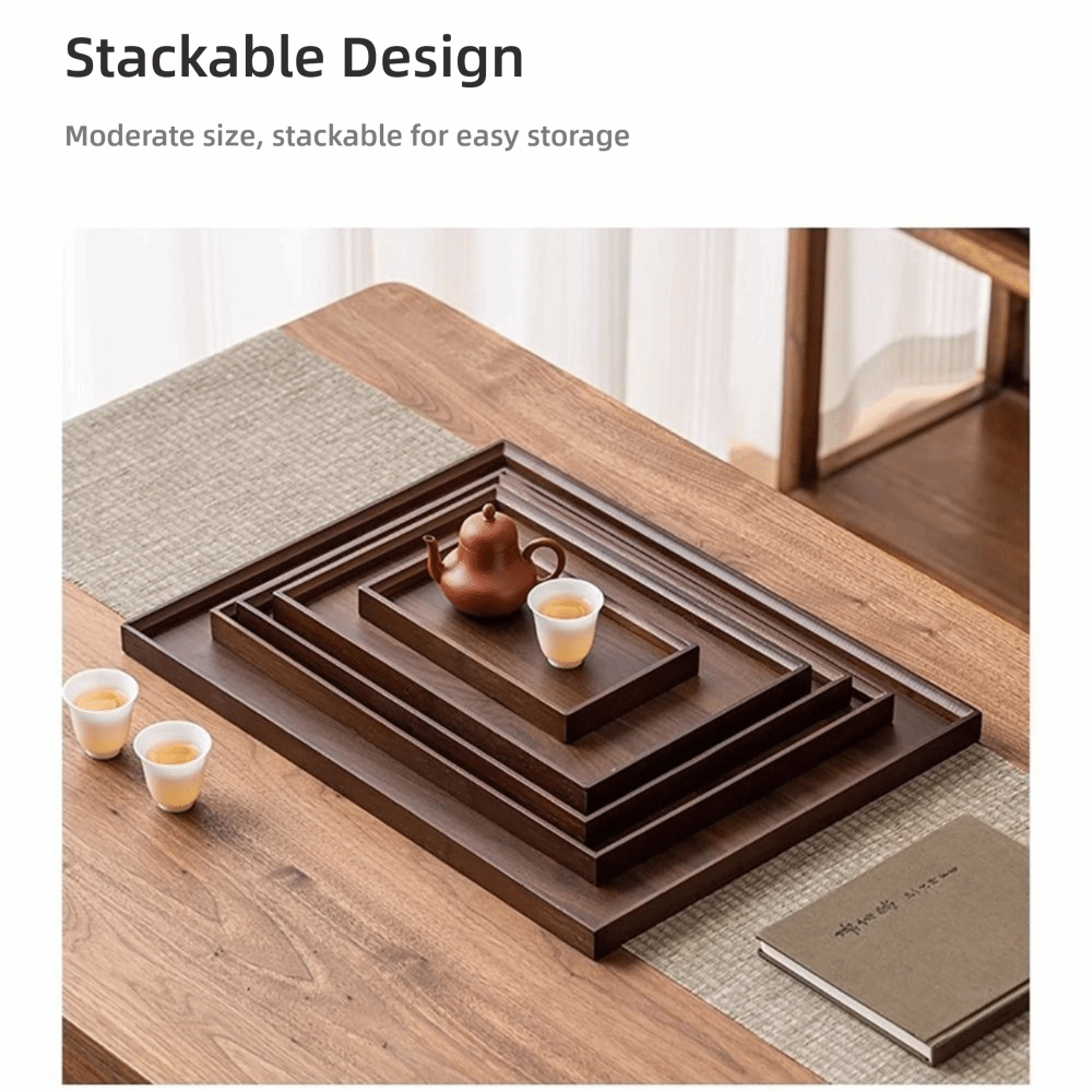 صينية ديكور من الخيزران الطبيع - مراجعة Food Storage Table وسعره