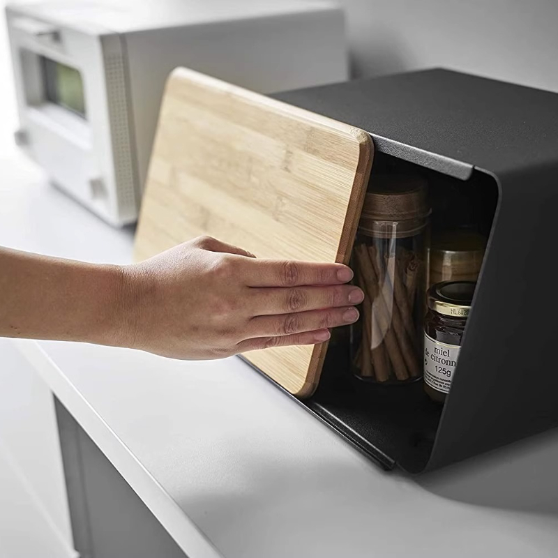 صندوق خبز من الخيزران لتخزين ا - مراجعة Food Storage Pantry وسعره