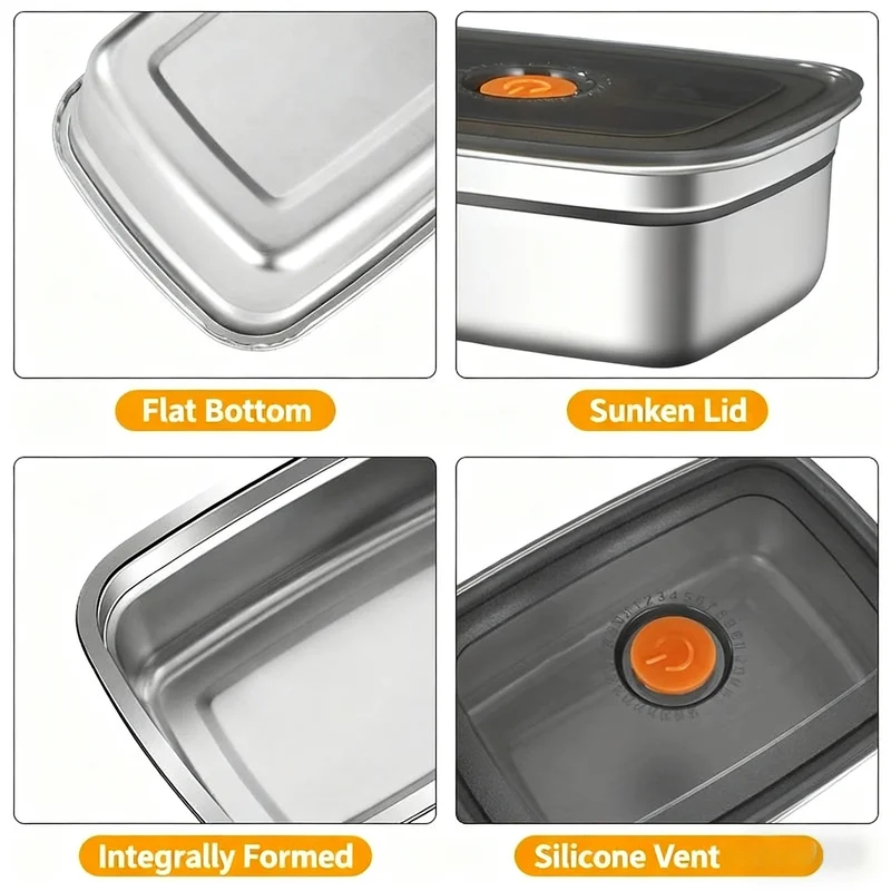 صندوق غداء كبير السعة من الفول - مراجعة Food Storage Freezer Containers وسعره