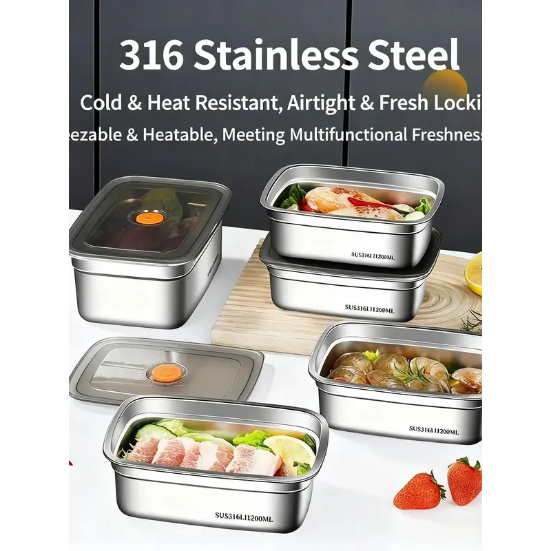 صندوق غداء كبير السعة من الفول - مراجعة Food Storage Freezer Containers وسعره