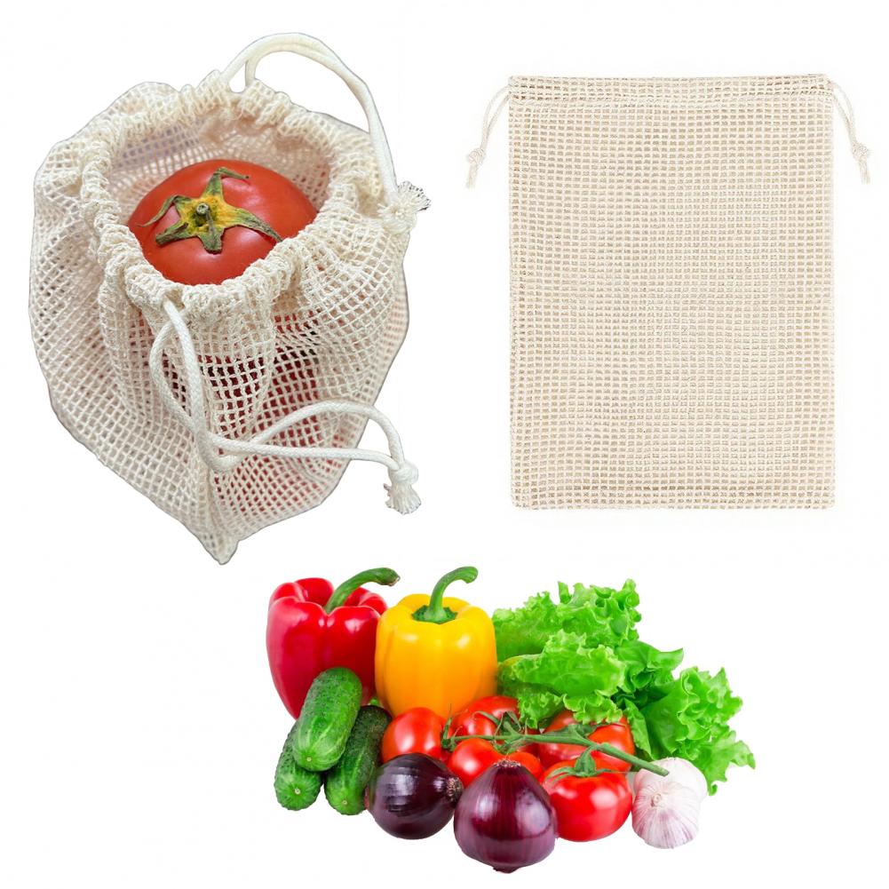 أكياس شبكية قطنية للمنتجات، أك - مراجعة Produce Bag Reusable Mesh وسعره