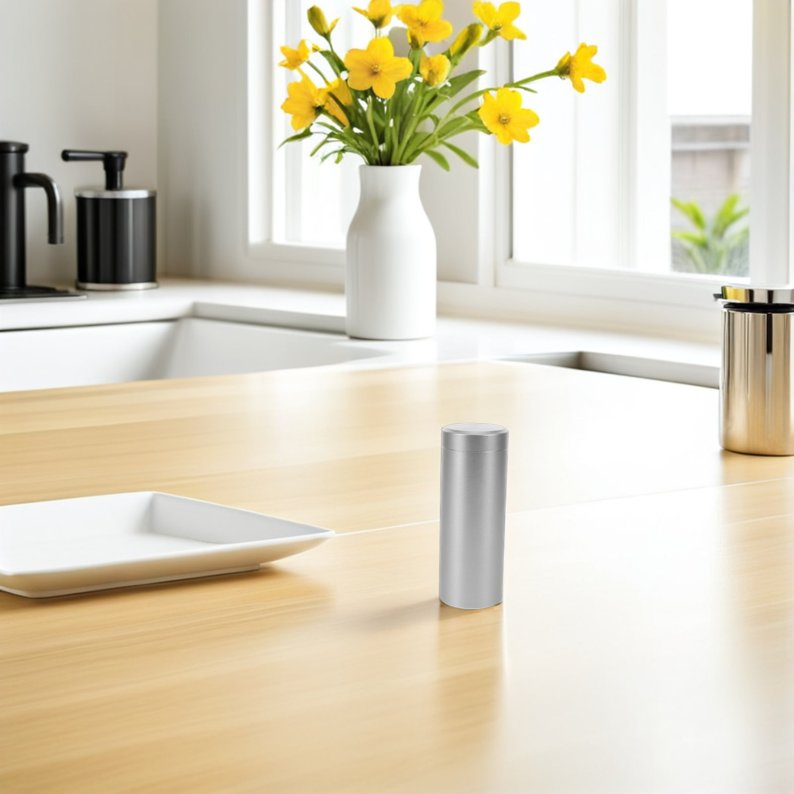 علبة شاي دائرية محكمة الإغلاق  - مراجعة Food Storage Metal Box وسعره