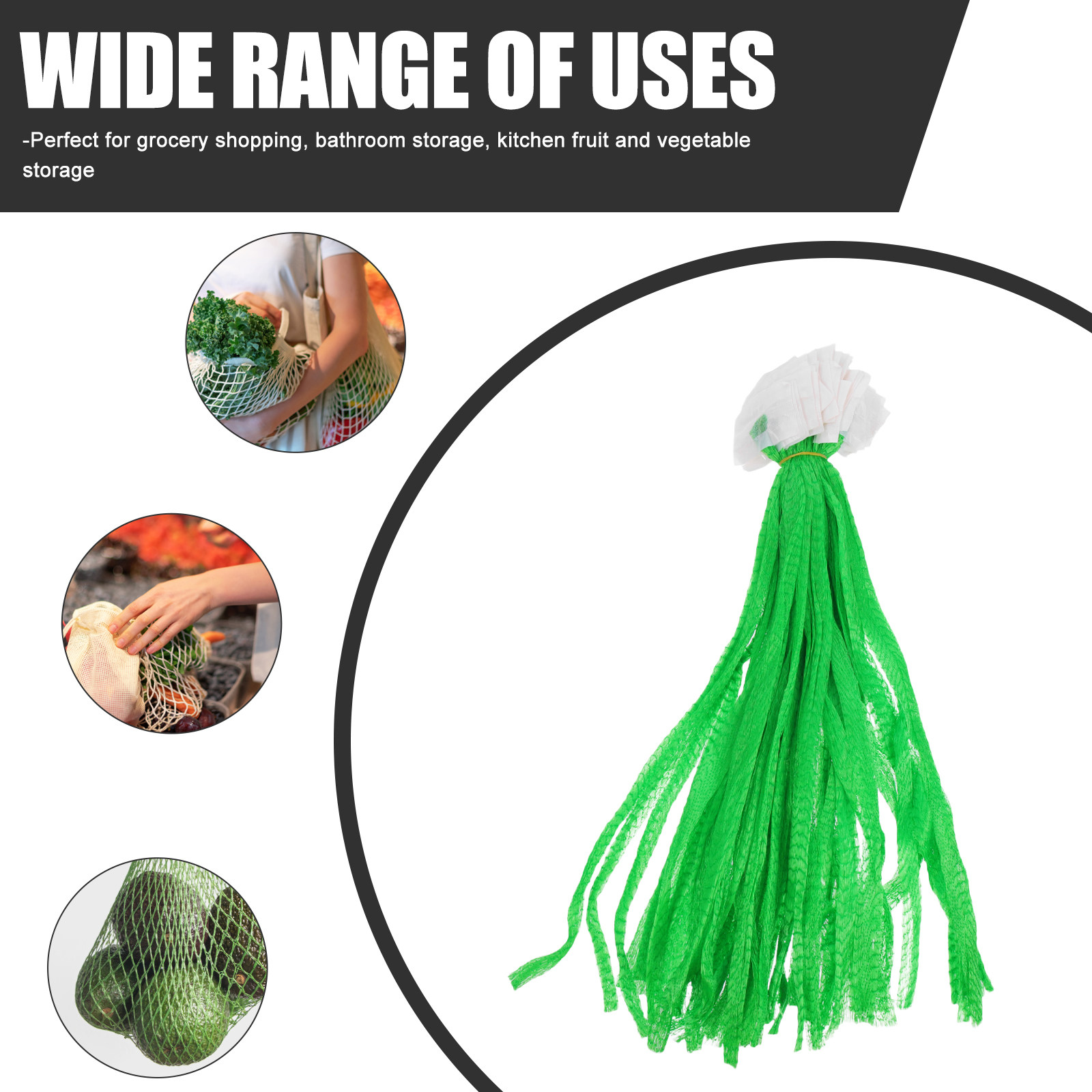 100 قطعة من أكياس المنتجات الش - مراجعة Produce Bag Reusable Mesh وسعره
