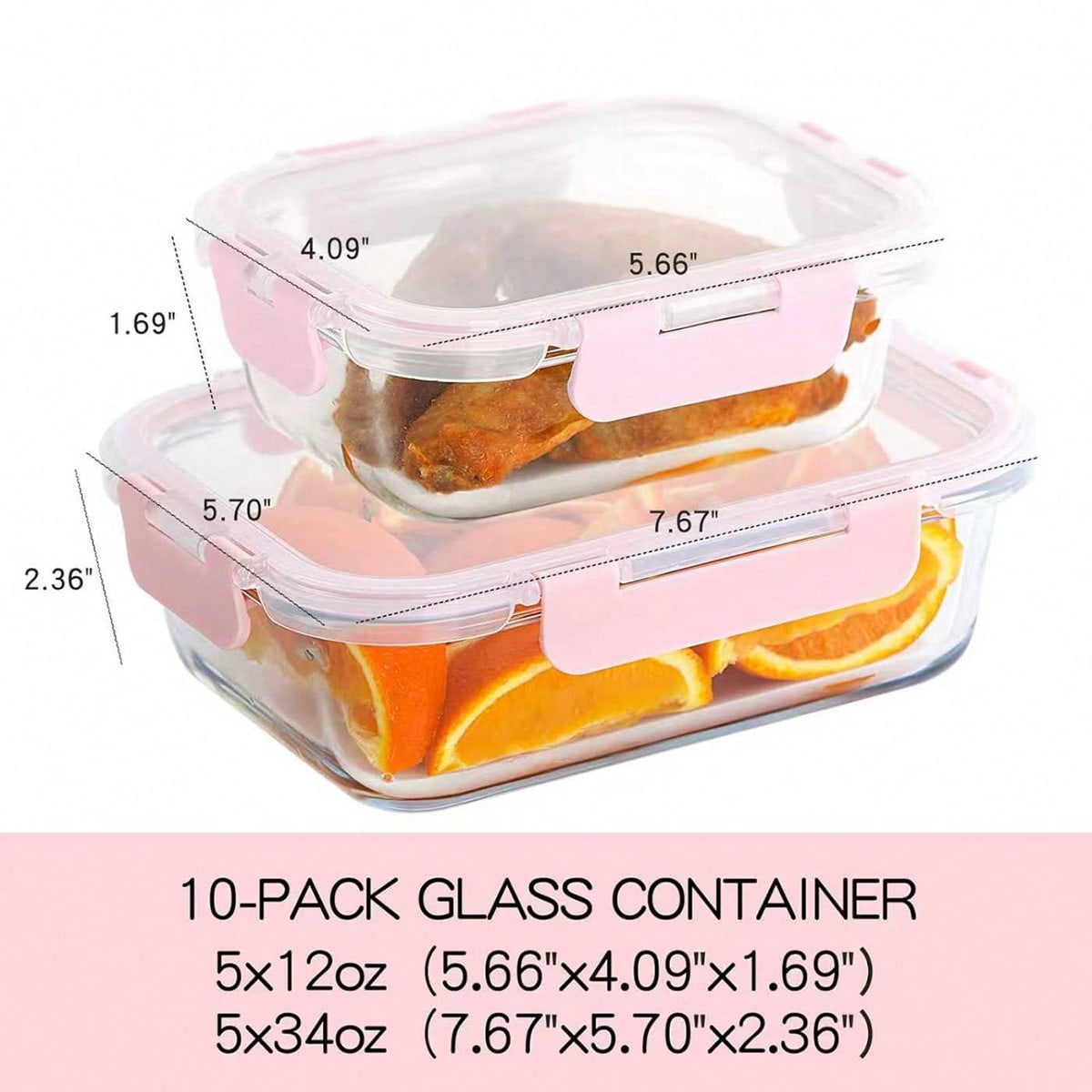 10 حاويات زجاجية لتحضير الوجبا - مراجعة Food Storage Freezer Containers وسعره