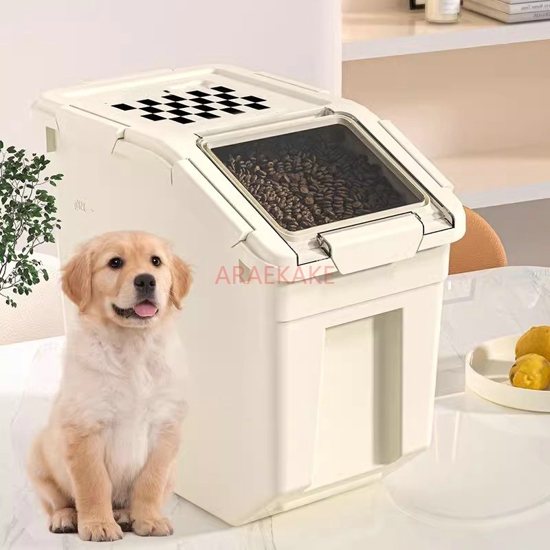 دلو تخزين أغذية الحيوانات الأل - مراجعة Food Storage Pet وسعره