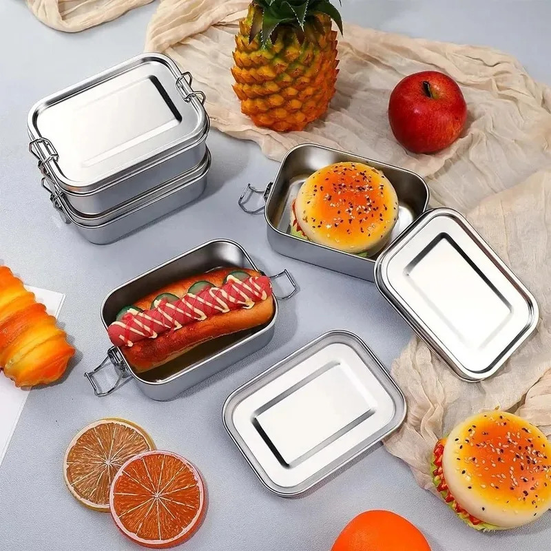 علبة طعام من الفولاذ المقاوم ل - مراجعة Food Storage Metal Box وسعره