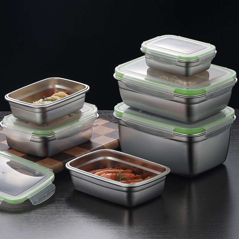 مجموعة صناديق الغداء المصنوعة  - مراجعة Food Storage In Stainless Steel وسعره