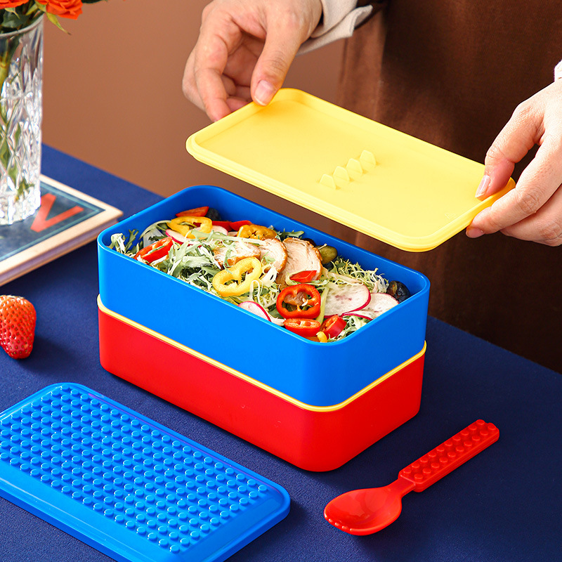 صندوق غداء بنتو مرح وملون للأط - مراجعة Food Storage Building وسعره