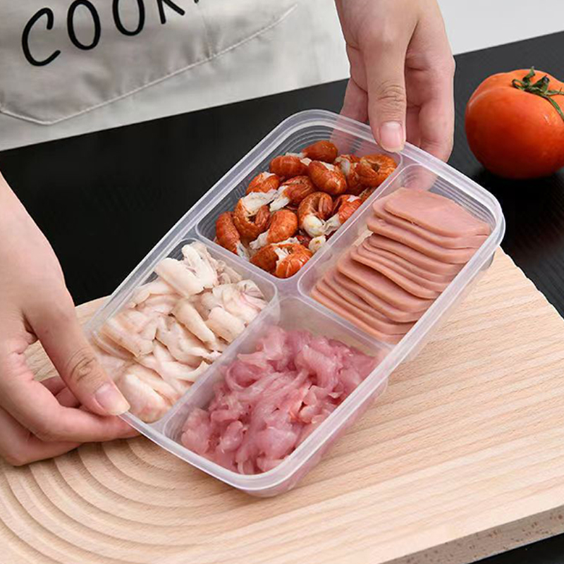 صندوق تخزين بلاستيكي جديد بـ 4 - مراجعة Food Storage Freezer Containers وسعره